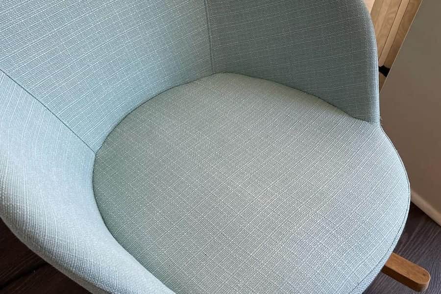 Dining chair restored and sanitised after steam cleaning by Steam Car Spa