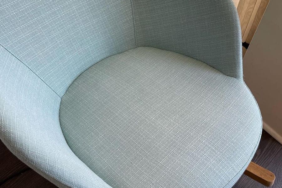 Dining chair restored and sanitised after steam cleaning by Steam Car Spa