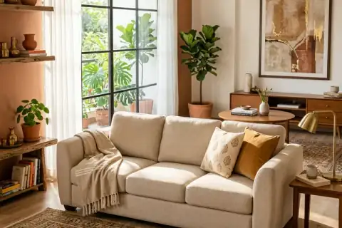 Professional fabric sofa steam cleaning service in Silvassa